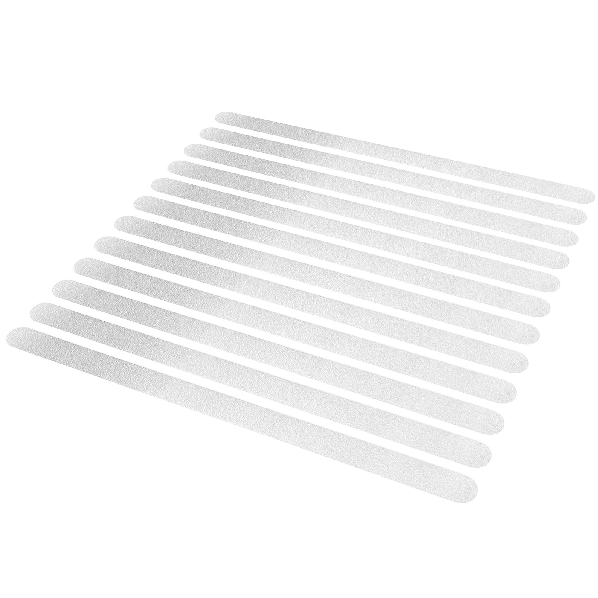 Tiras antideslizantes para ducha y bañera, juego de 12 adhesivos