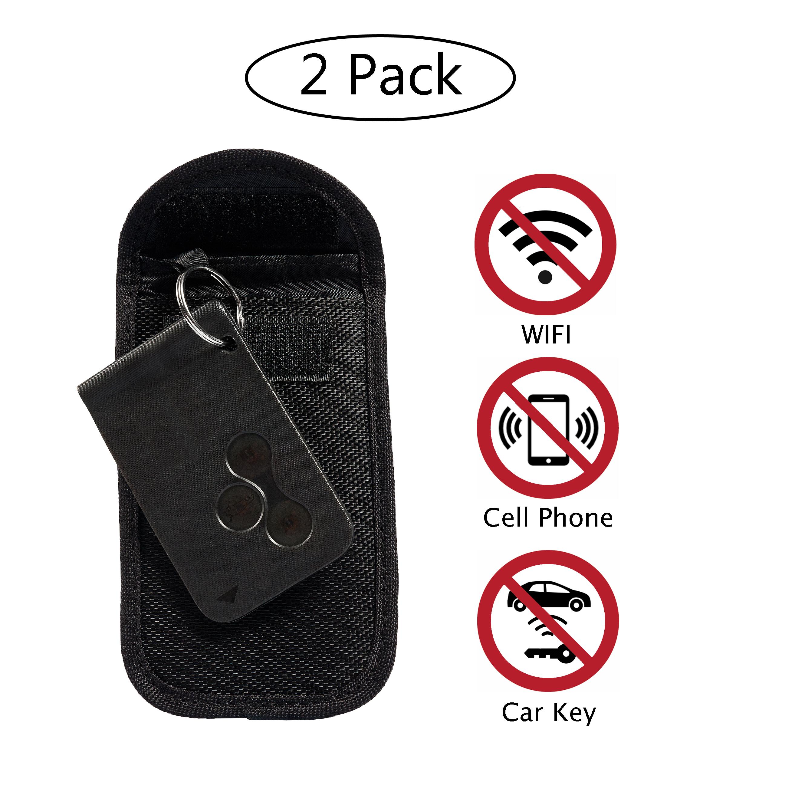 2x RFID radiation protection bag for keyless keys keyless go kessy car