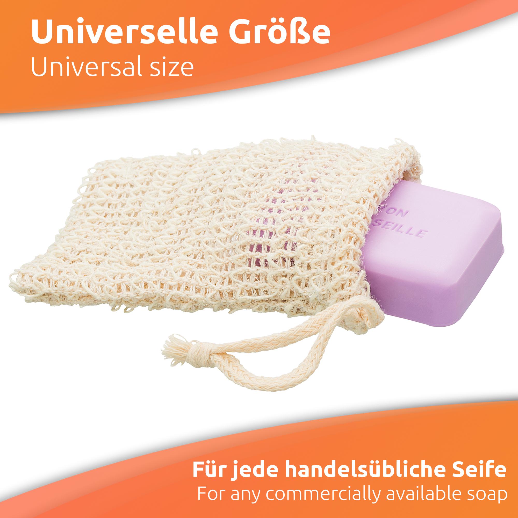 4x Seifensäckchen Aus Sisal & Baumwolle – Natürliches Peeling, Massageeffekt, Waschbar & Hautfreundlich